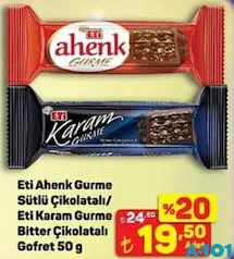 ETİ ÇİKOLATALI GOFRET 50 G